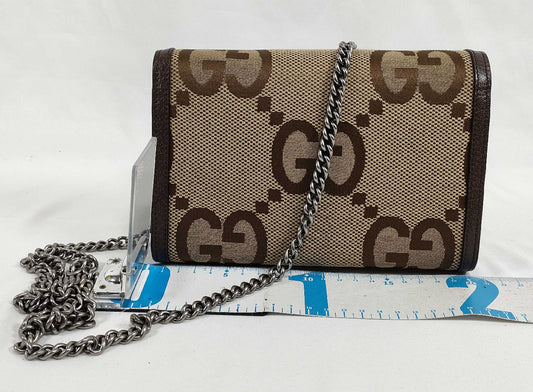 Gucci Dionysus Jumbo GG Canvas Wallet on Chain – Crossbody Bag (Preloved Authentic)