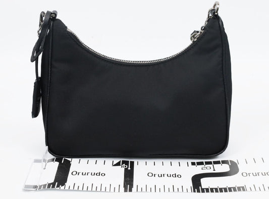 Prada Re-Edition 2005 Re-Nylon Shoulder Bag – Black (Preloved Authentic)