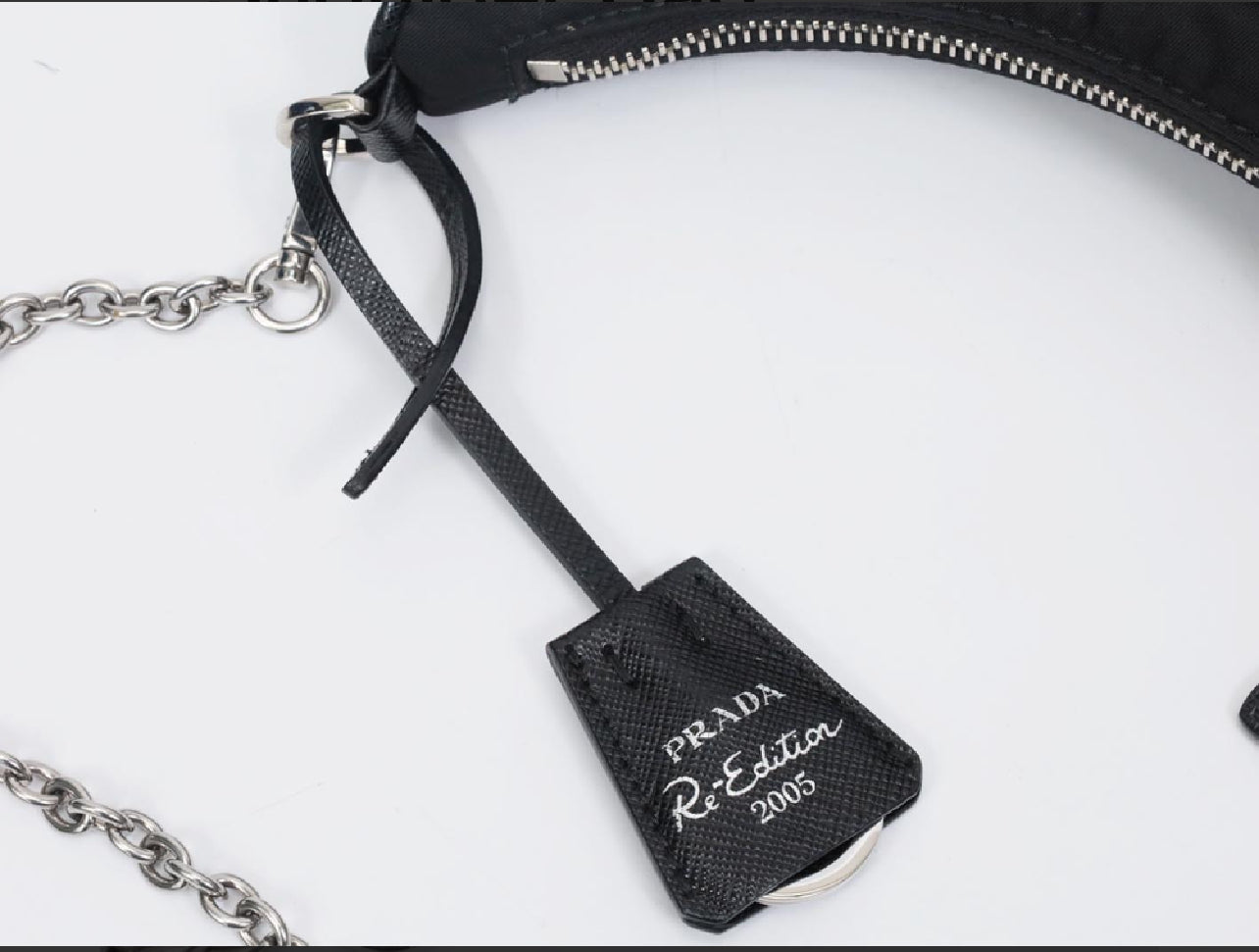 Prada Re-Edition 2005 Re-Nylon Shoulder Bag – Black (Preloved Authentic)