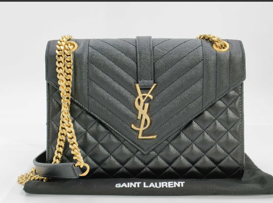 Saint Laurent (YSL) Envelope Medium Bag – Excellent Condition – Authentic-Retail $3,150+