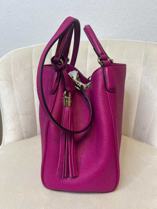 Gucci Soho Convertible Leather Small Shoulder Bag – Magenta (Preloved Authentic)